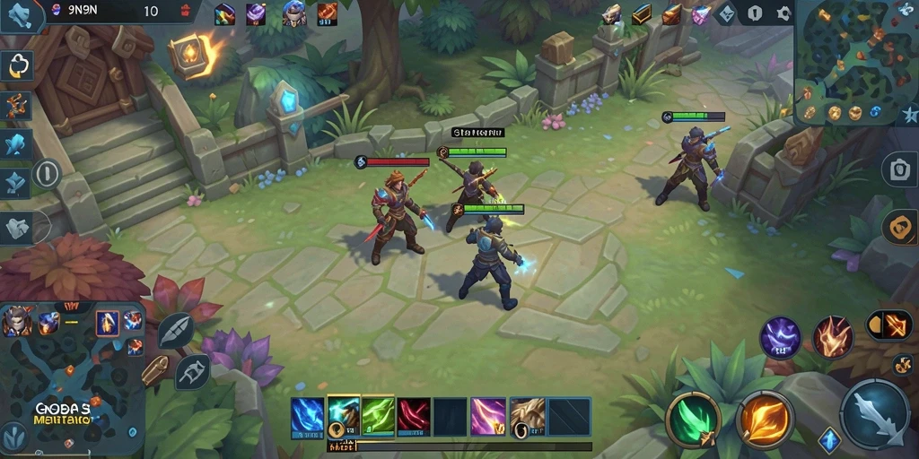 Screenshot gameplay menampilkan aksi seru di 9N9N.