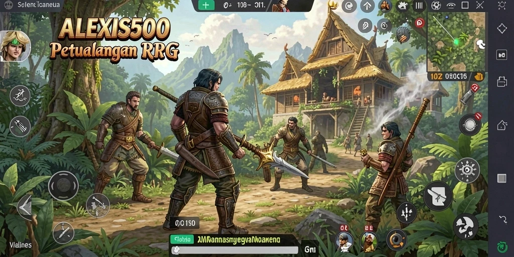 Tampilan gameplay seru dari ALEXIS500 yang penuh dengan aksi RPG.