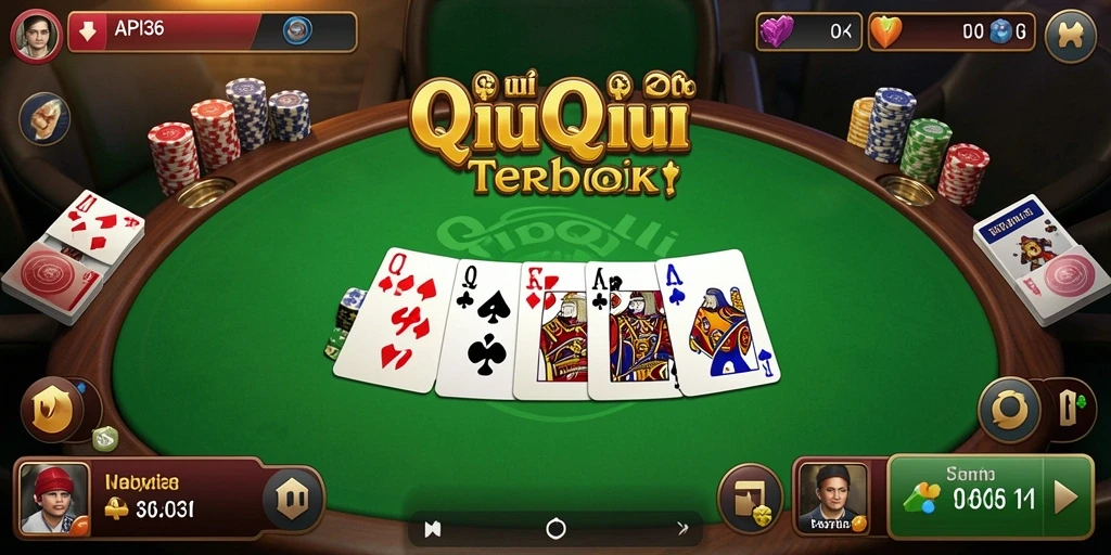 Screenshot utama menampilkan serunya gameplay QiuQiu API36.