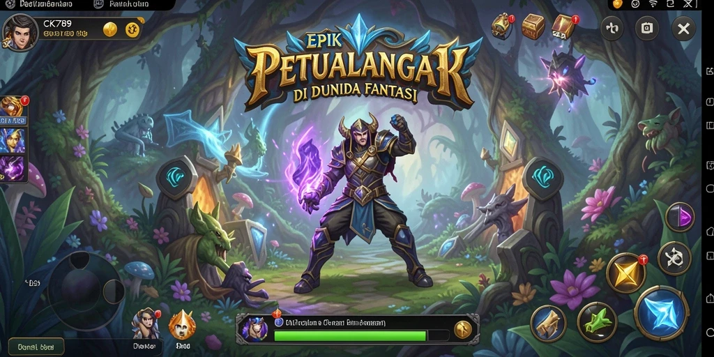Tampilan gameplay CK789 yang seru dan mendebarkan dalam petualangan RPG.