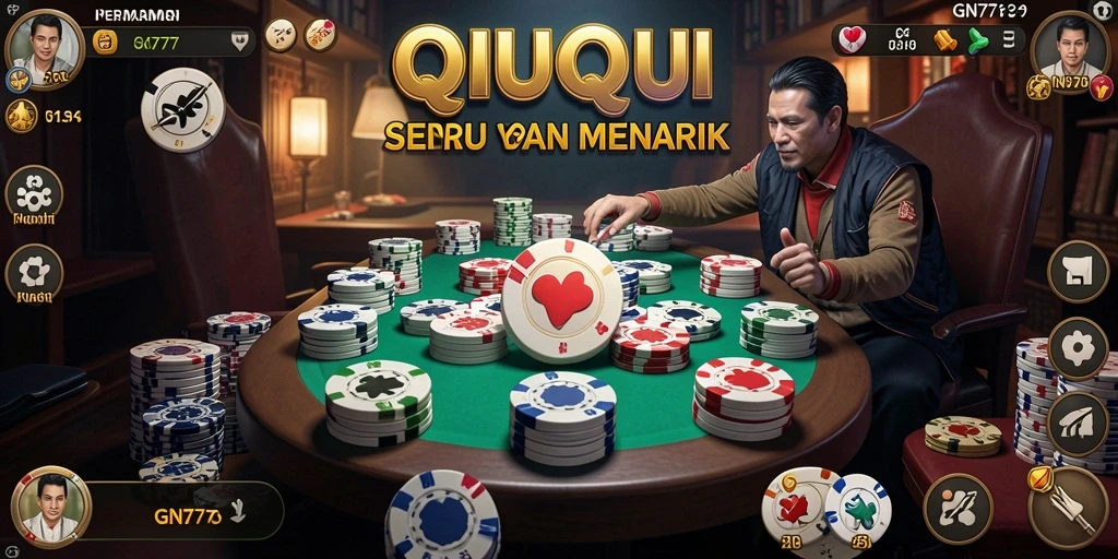 Tampilan menarik dari gameplay QiuQiu di GN777.