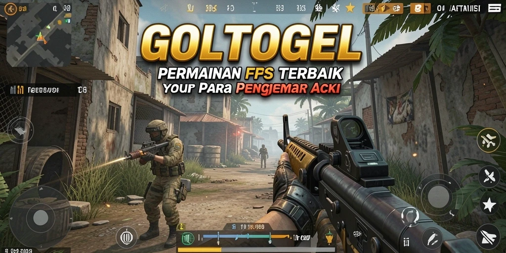 Tampilan gameplay intens dari GOLTOGEL saat aksi tembak-menembak berlangsung.