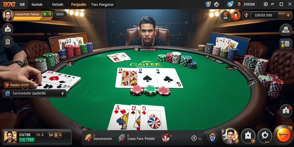Tampilan grafis permainan Poker yang menarik di ID6788.