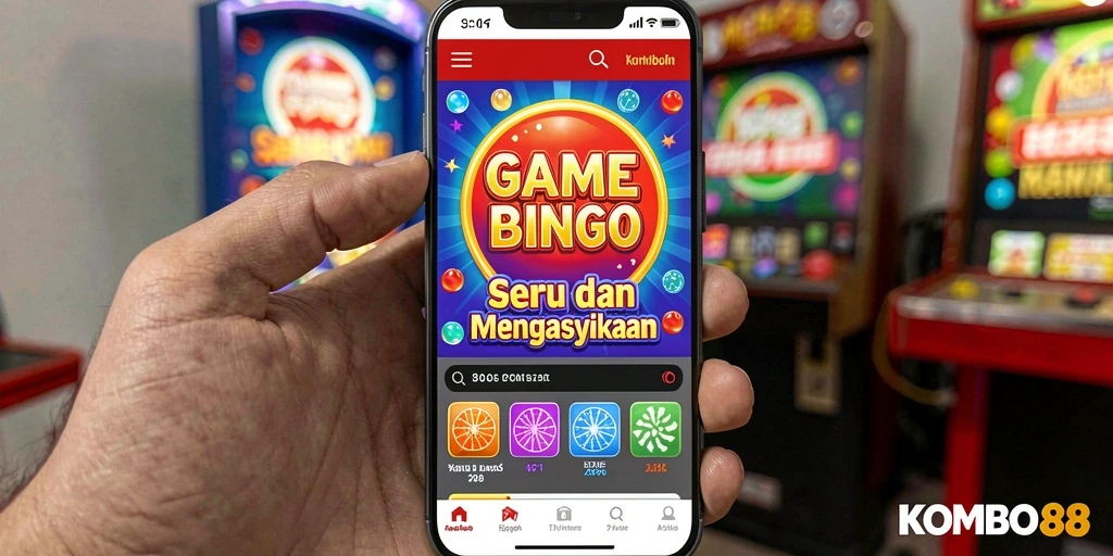 Tampilan gameplay seru di KOMBO88 saat bermain Bingo.