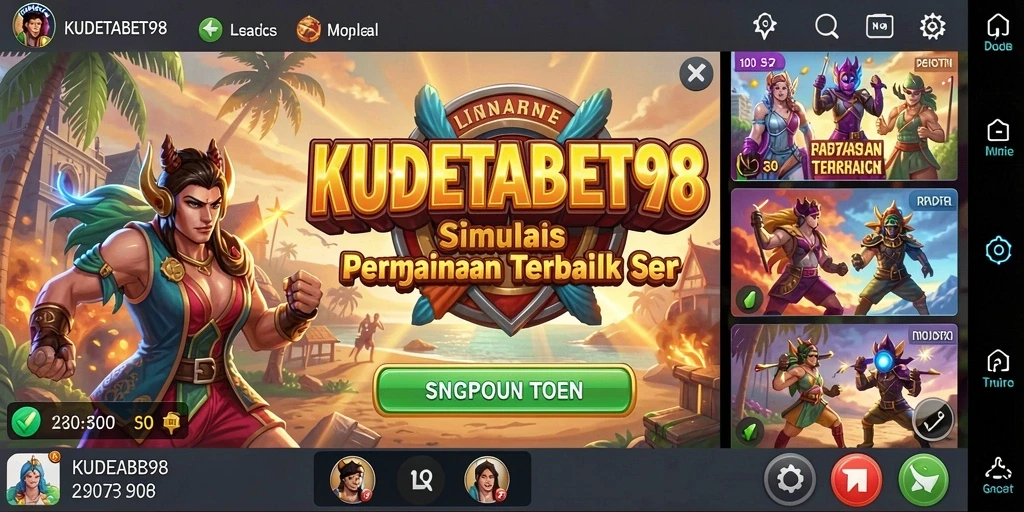 Tampilan gameplay KUDETABET98 menampilkan pengalaman simulasi yang mendalam.