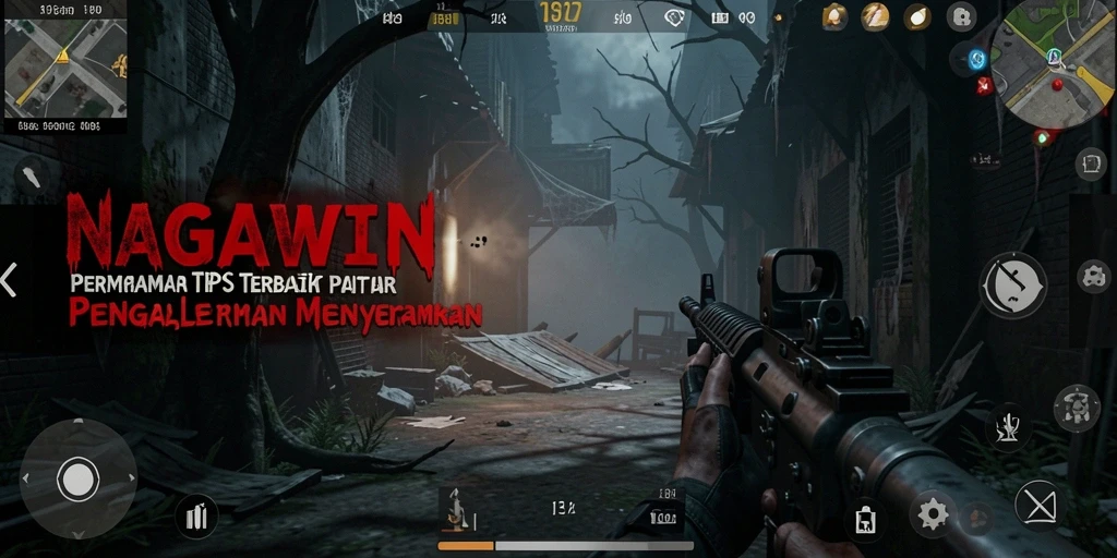 Screenshot gameplay NAGAWIN dengan aksi seru di medan perang.