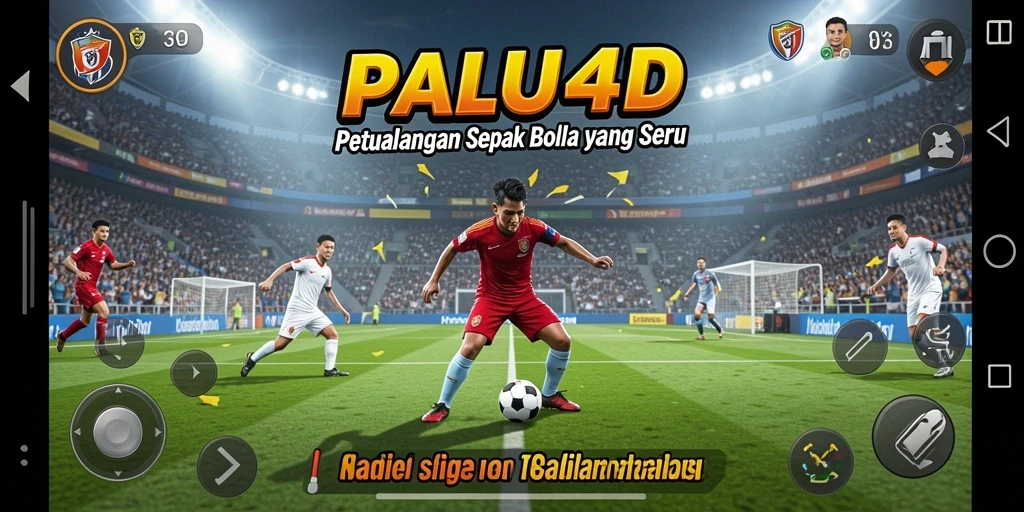 Tampilan gameplay seru dari PALU4D dalam aksi sepak bola.