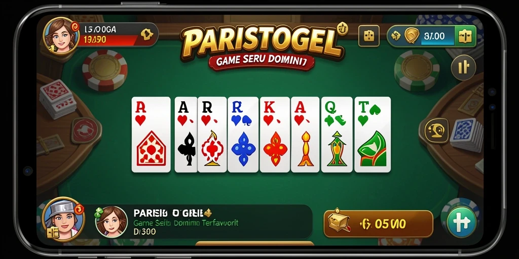 Screenshot gameplay PARISTOGEL menampilkan keseruan bermain Domino.
