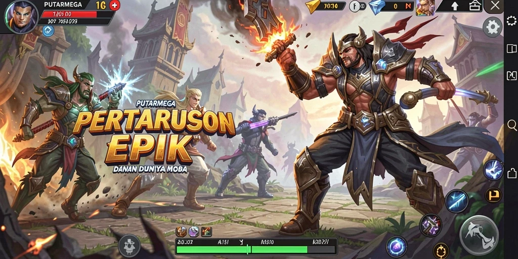 Gameplay seru dan strategis di PUTARMEGA.