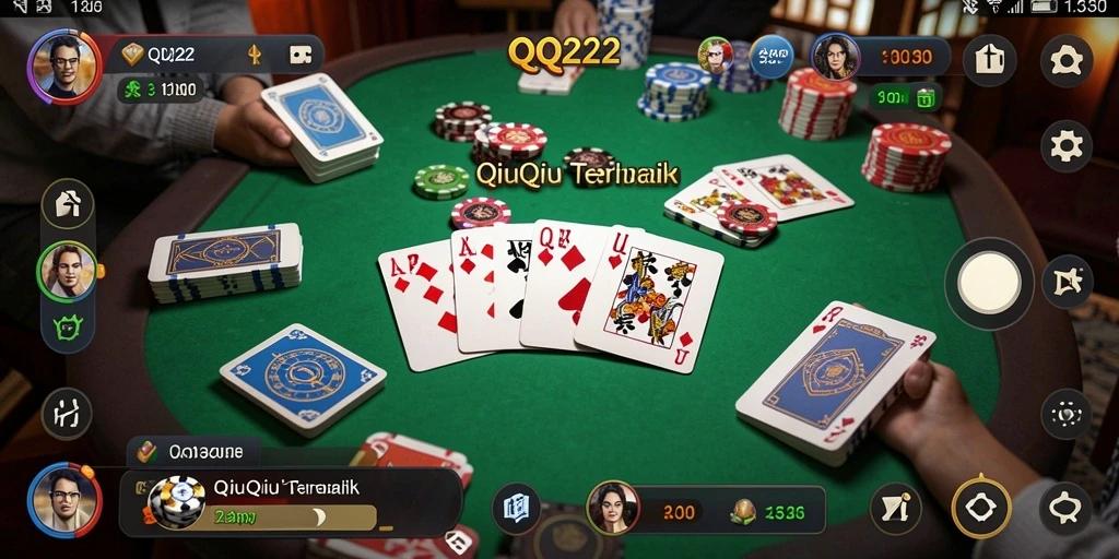 Gambaran menegangkan dari permainan QiuQiu di QQ222.