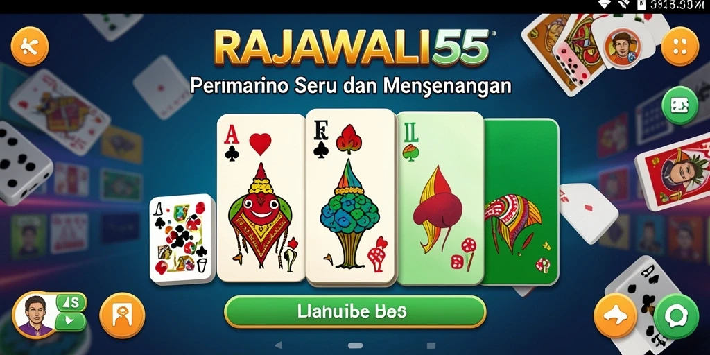 Screenshot RAJAWALI55 yang menunjukkan keseruan gameplay Domino.