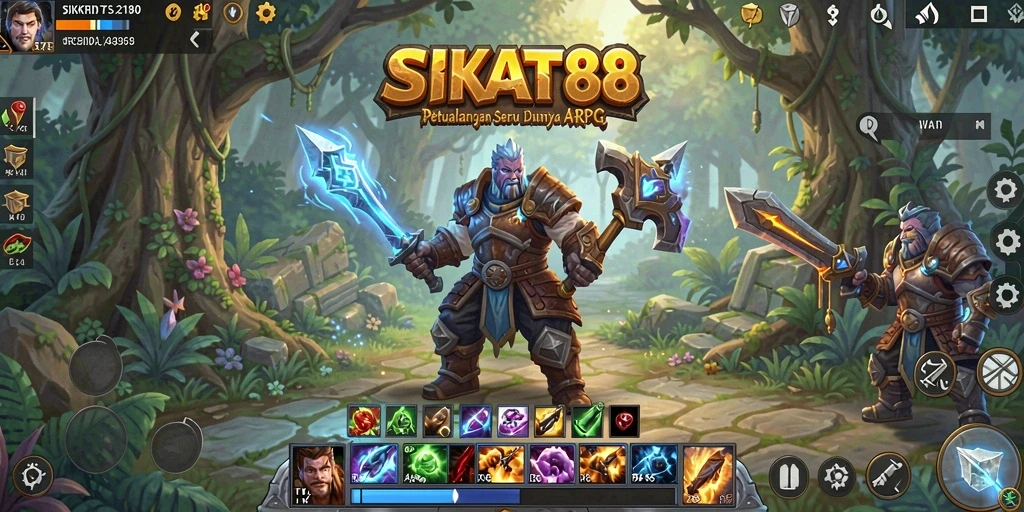 Tampilan gameplay SIKAT88 dengan aksi yang mendebarkan dalam dunia ARPG.