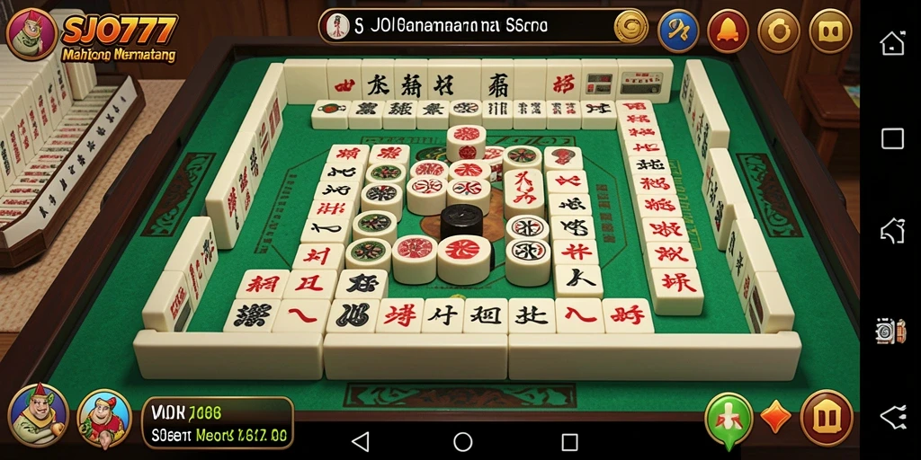Tampilan menarik dari gameplay Mahjong di SJO777.