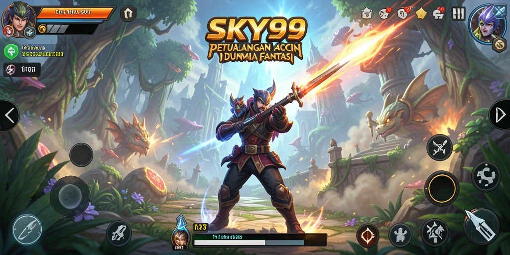 Screenshot menunjukkan aksi seru dalam permainan ARPG.