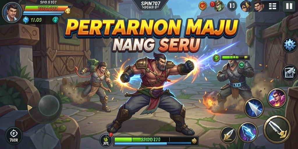 Tampilan menarik dari gameplay SPIN707 saat pertarungan berlangsung.