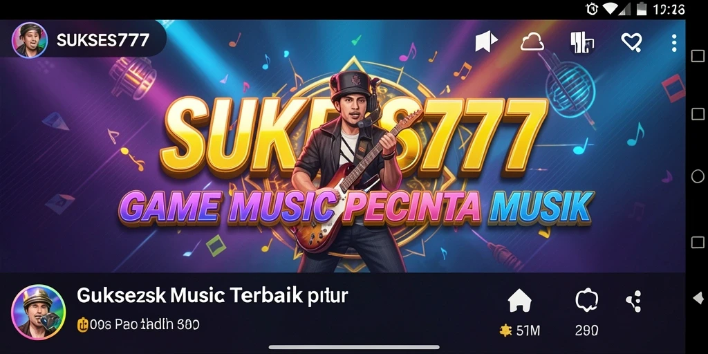 Screenshot gameplay SUKSES777 menampilkan berbagai genre musik yang menakjubkan.