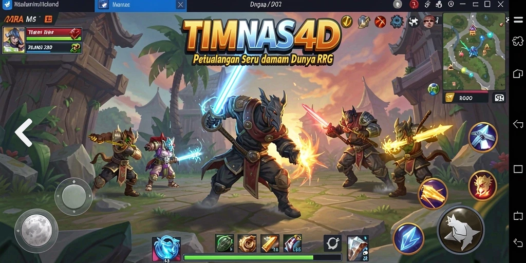 Tampilan seru dari gameplay RPG TIMNAS4D yang mendebarkan.