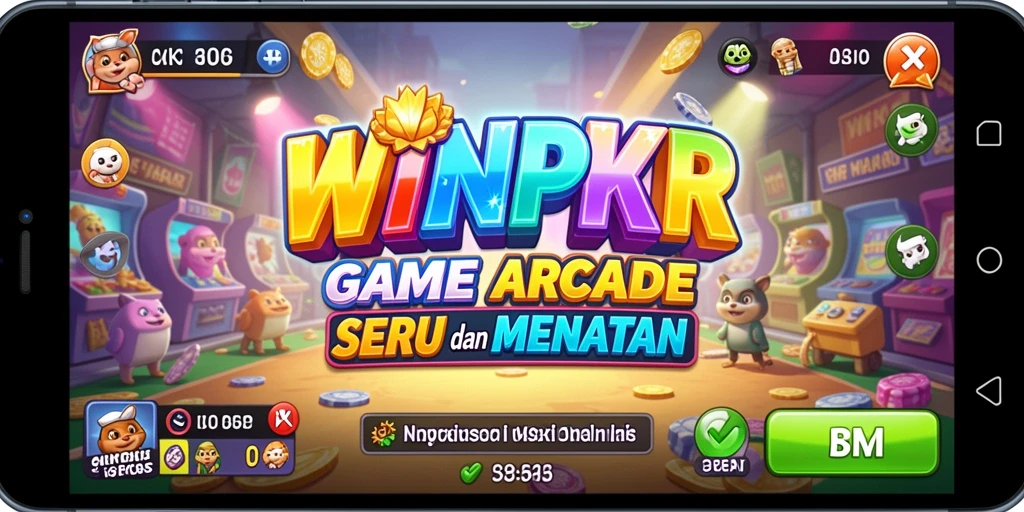 Tampilan gameplay yang seru dan penuh aksi dari WINPKR.