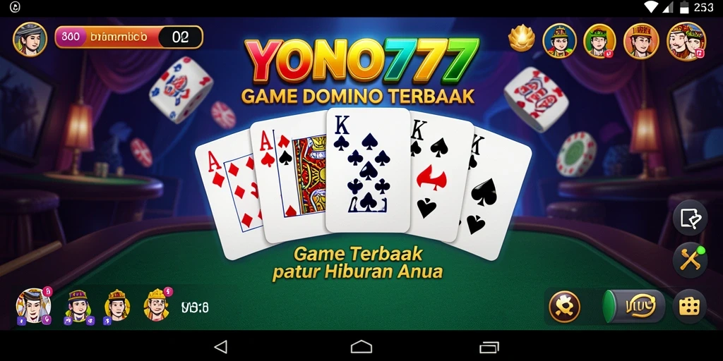 Tampilan permainan Domino yang menarik dan interaktif di YONO777.